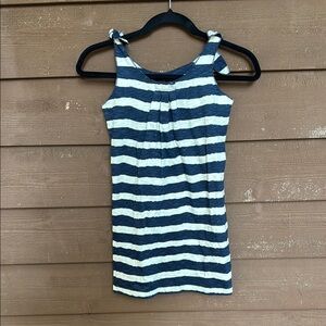 Morgan & Milo Navy and White Girls Dress size 6
